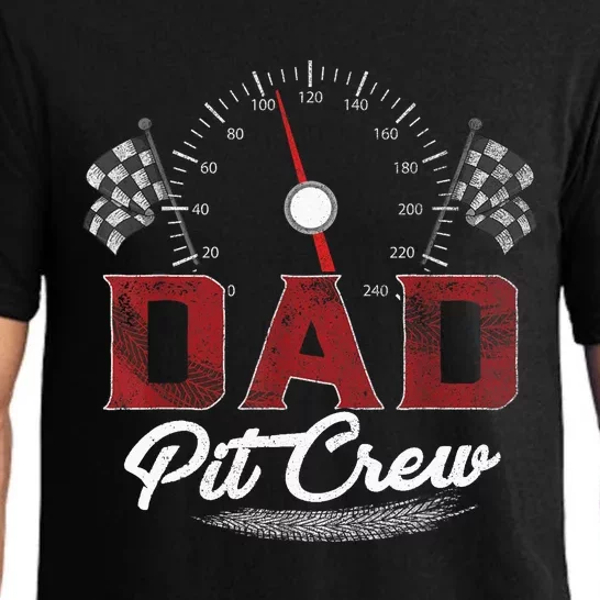 Race Car Dad Pit Crew Racing Family Birthday Party Father's Pajama Set