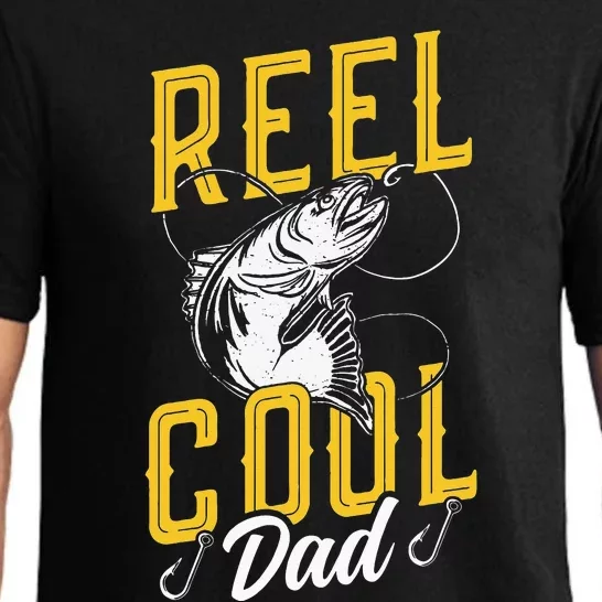 Reel Cool Dad Fisher Fishing Fish Sayings Fisherman Father Pajama Set