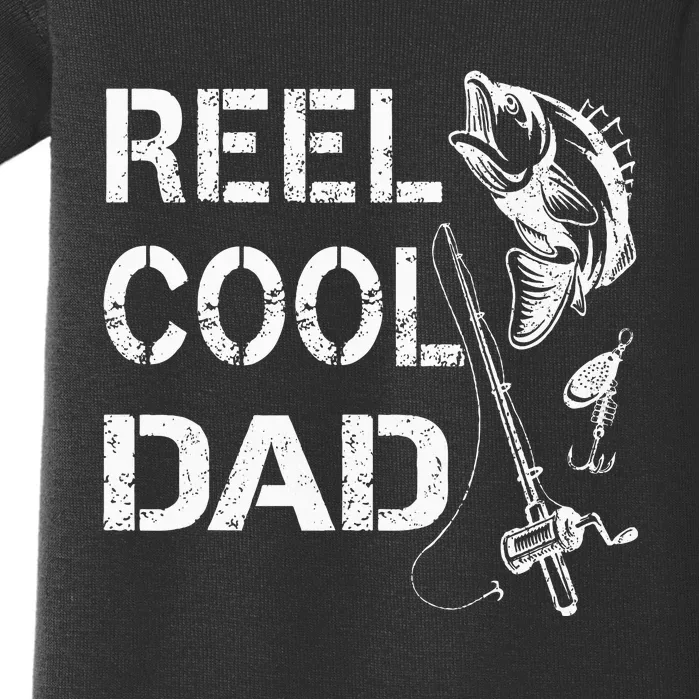 Reel Cool Dad Fishing Daddy FatherS Day Baby Bodysuit