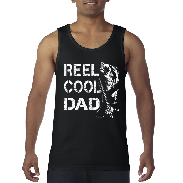 Reel Cool Dad Fishing Daddy FatherS Day Tank Top