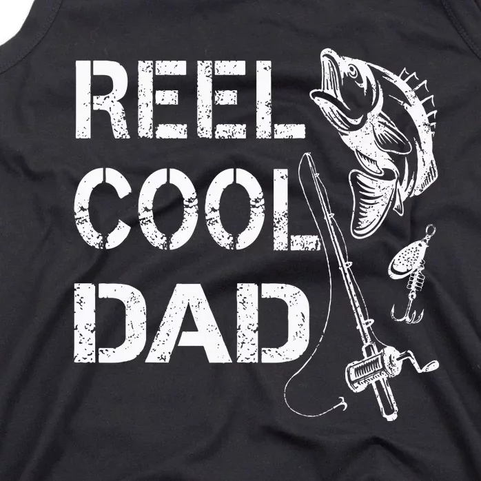 Reel Cool Dad Fishing Daddy FatherS Day Tank Top