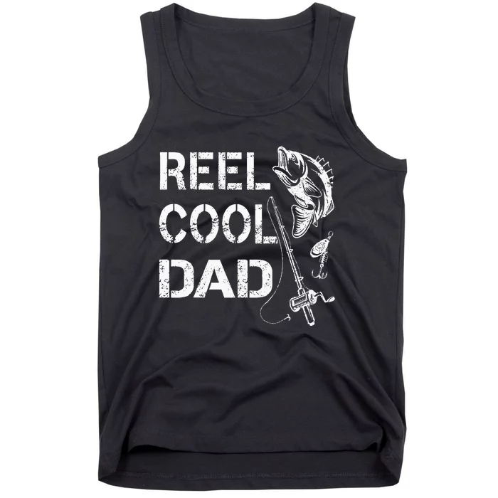 Reel Cool Dad Fishing Daddy FatherS Day Tank Top