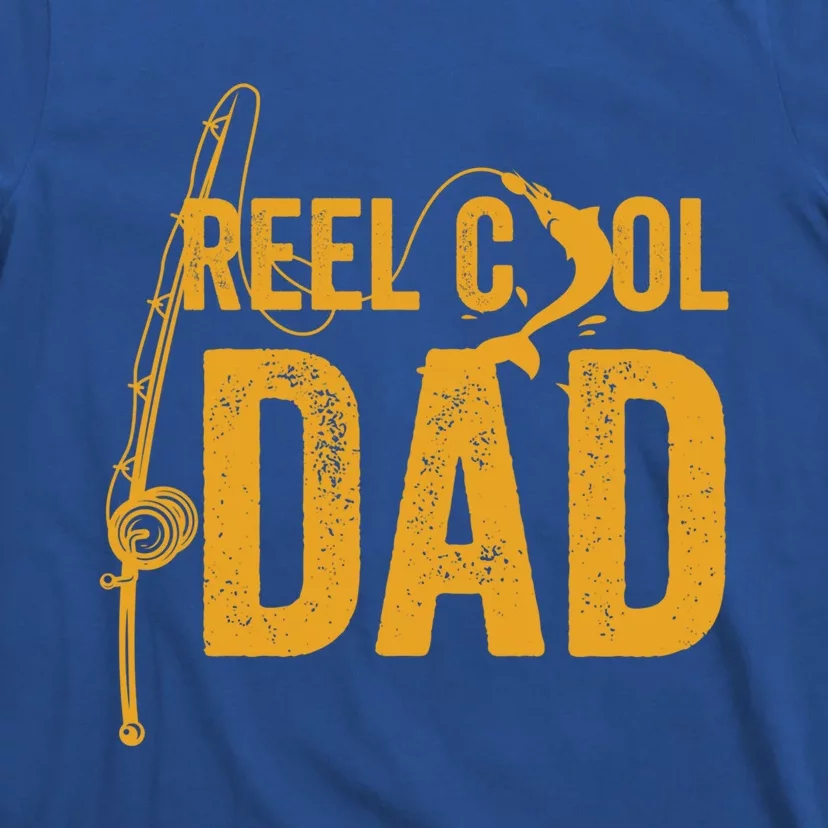 Reel Cool Dad Lucky Fisher Daddy Gift T-Shirt