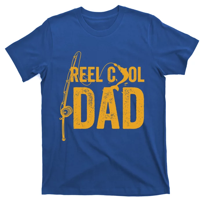 Reel Cool Dad Lucky Fisher Daddy Gift T-Shirt