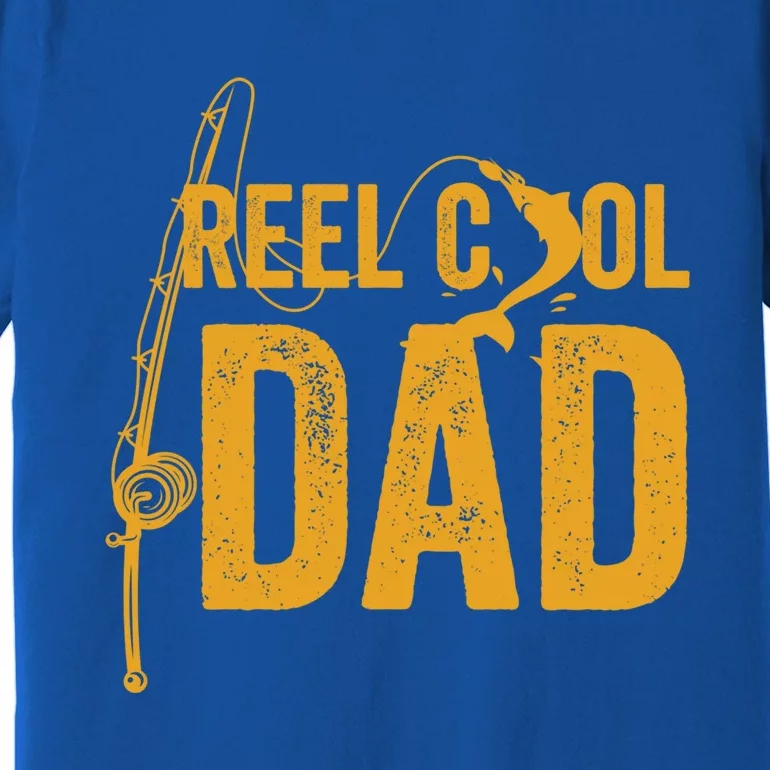 Reel Cool Dad Lucky Fisher Daddy Gift Premium T-Shirt