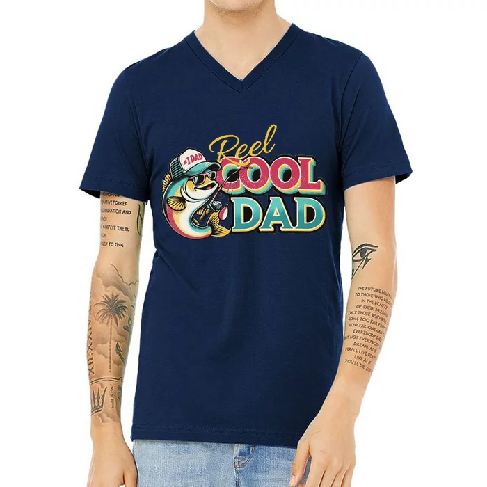 Reel Cool Dad V-Neck T-Shirt