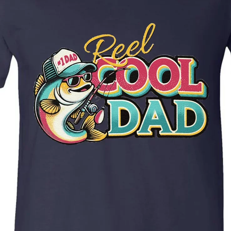 Reel Cool Dad V-Neck T-Shirt