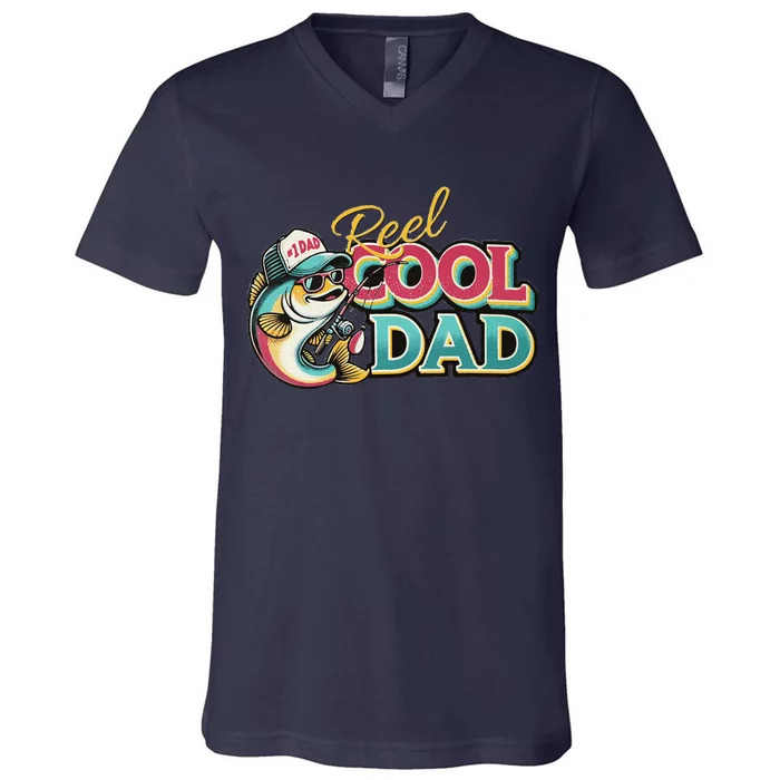 Reel Cool Dad V-Neck T-Shirt