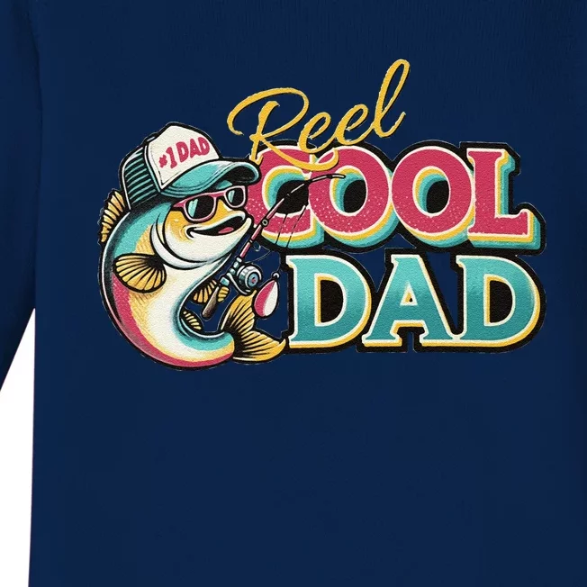 Reel Cool Dad Baby Long Sleeve Bodysuit