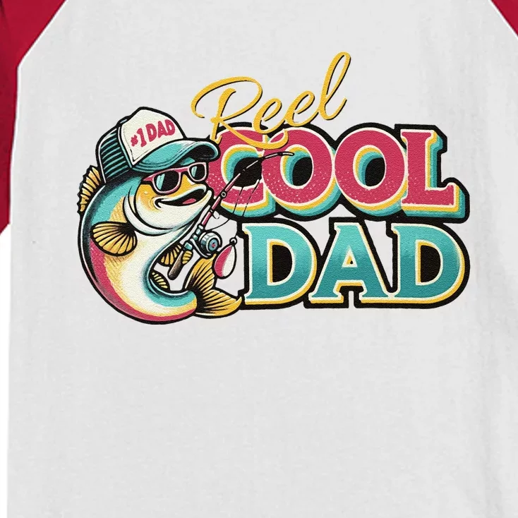 Reel Cool Dad Kids Colorblock Raglan Jersey