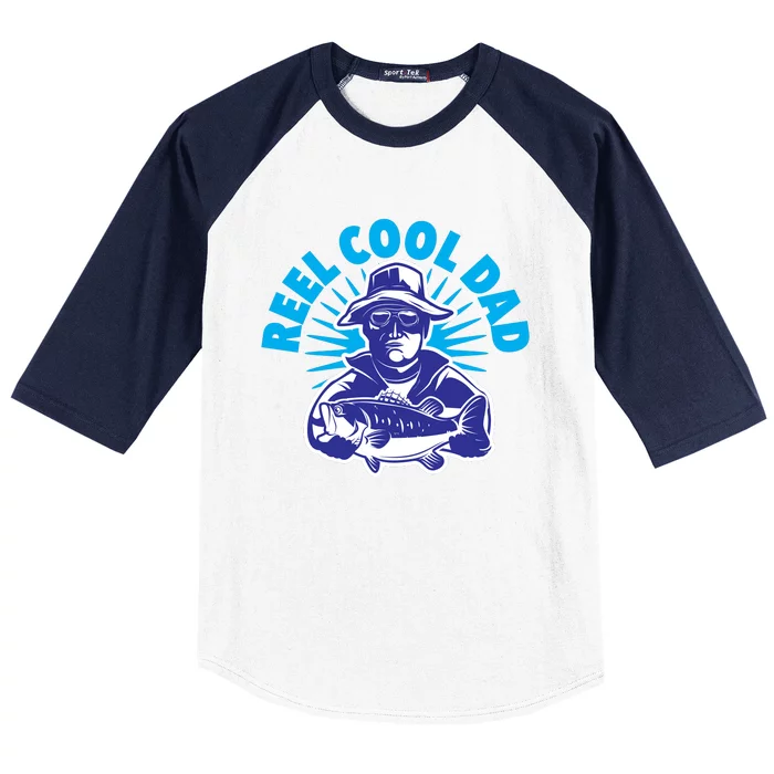 Reel Cool Dad Baseball Sleeve Shirt