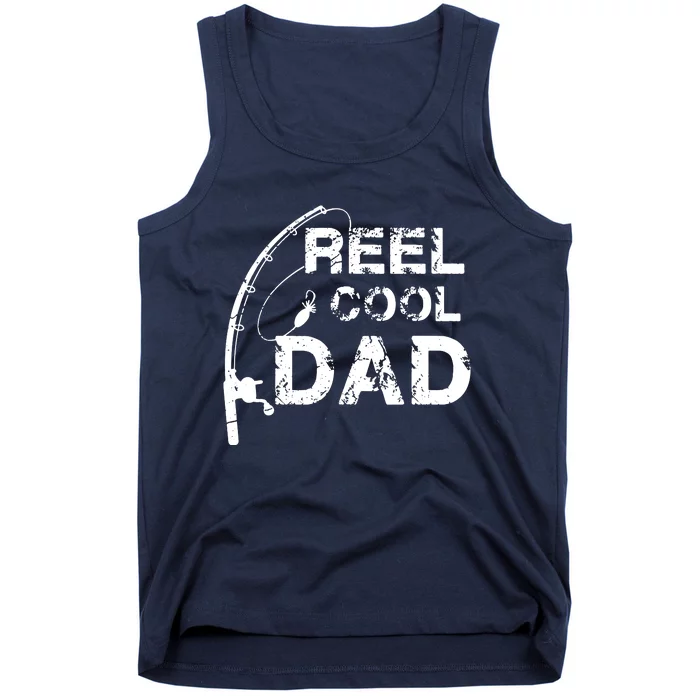 Reel Cool Dad Fishing Daddy Father's Day Gift Tank Top