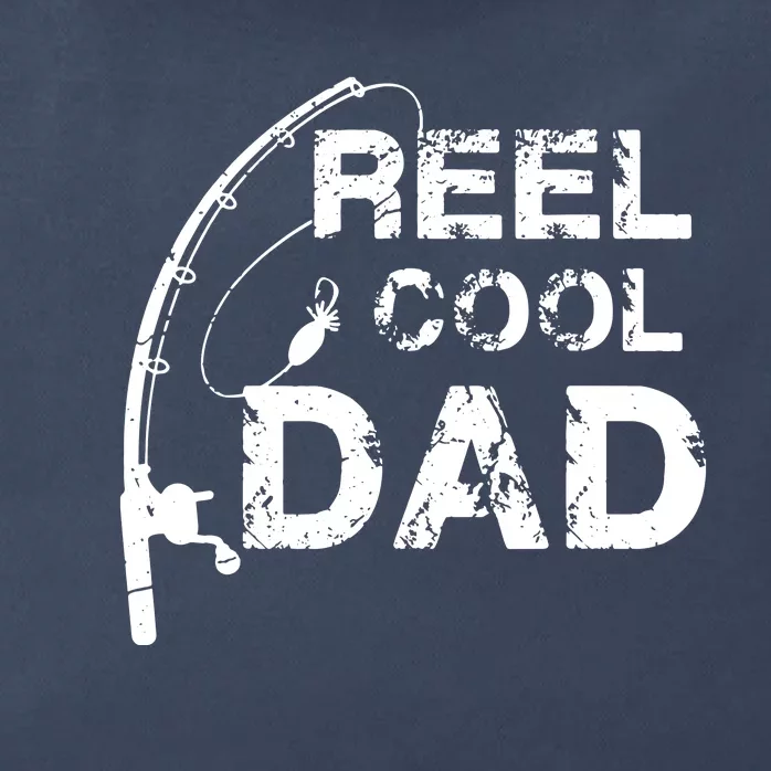 Reel Cool Dad Fishing Daddy Father's Day Gift Zip Tote Bag