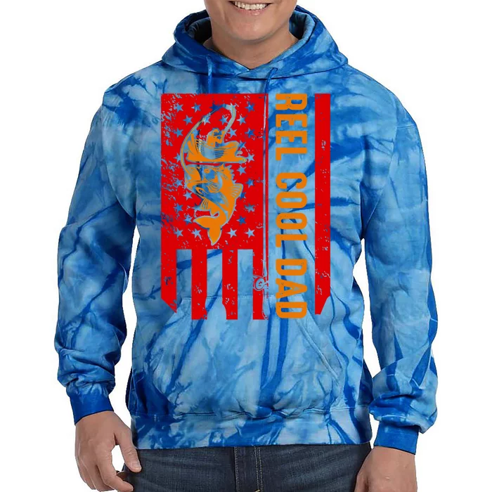 Reel Cool Dad Gift Tie Dye Hoodie