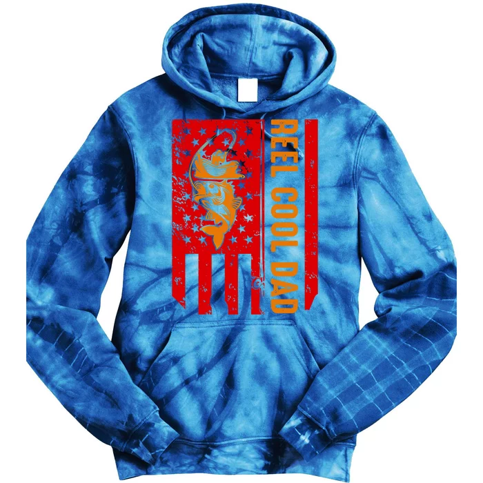 Reel Cool Dad Gift Tie Dye Hoodie