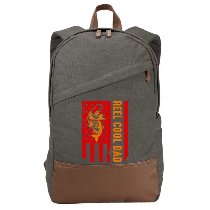 Reel Cool Dad Gift Cotton Canvas Backpack