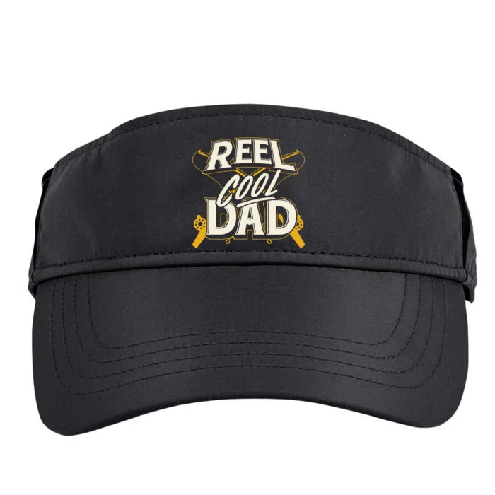 Reel Cool Dad Fisherman Daddy Father's Day Gifts Fishing Adult Drive Performance Visor