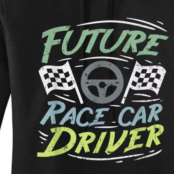 Race Car Driver Kids Racing Driver Women's Pullover Hoodie