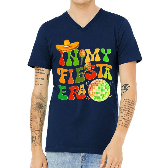 Retro Cinco De Mayo In My Fiesta Era V-Neck T-Shirt