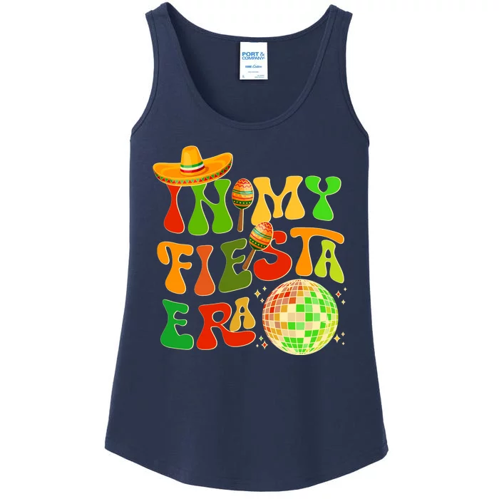 Retro Cinco De Mayo In My Fiesta Era Ladies Essential Tank