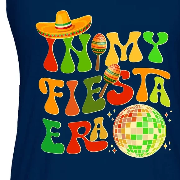 Retro Cinco De Mayo In My Fiesta Era Ladies Essential Flowy Tank