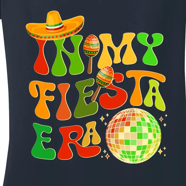 Retro Cinco De Mayo In My Fiesta Era Women's V-Neck T-Shirt