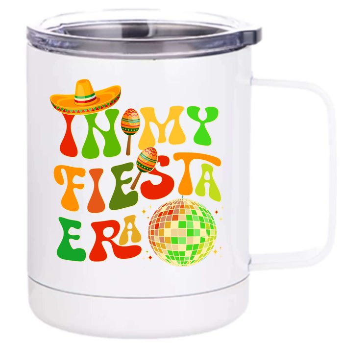 Retro Cinco De Mayo In My Fiesta Era Front & Back 12oz Stainless Steel Tumbler Cup