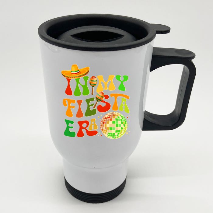 Retro Cinco De Mayo In My Fiesta Era Front & Back Stainless Steel Travel Mug