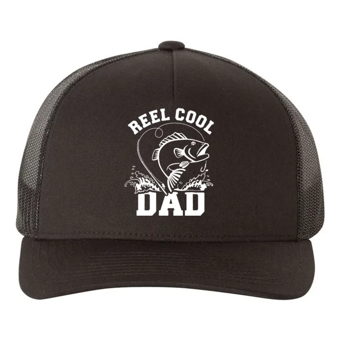 Reel Cool Dad Fishing Daddy Father's Day Gift Yupoong Adult 5-Panel Trucker Hat