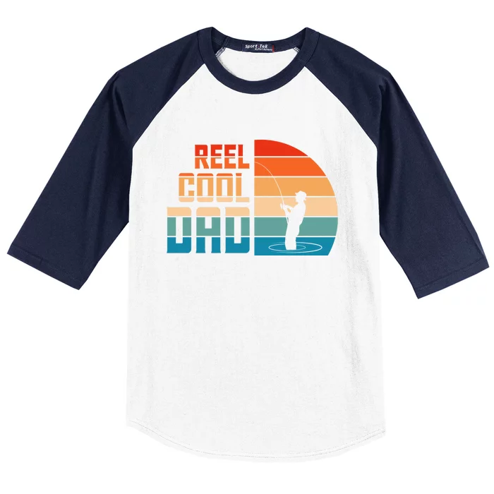 Reel Cool Dad Baseball Sleeve Shirt