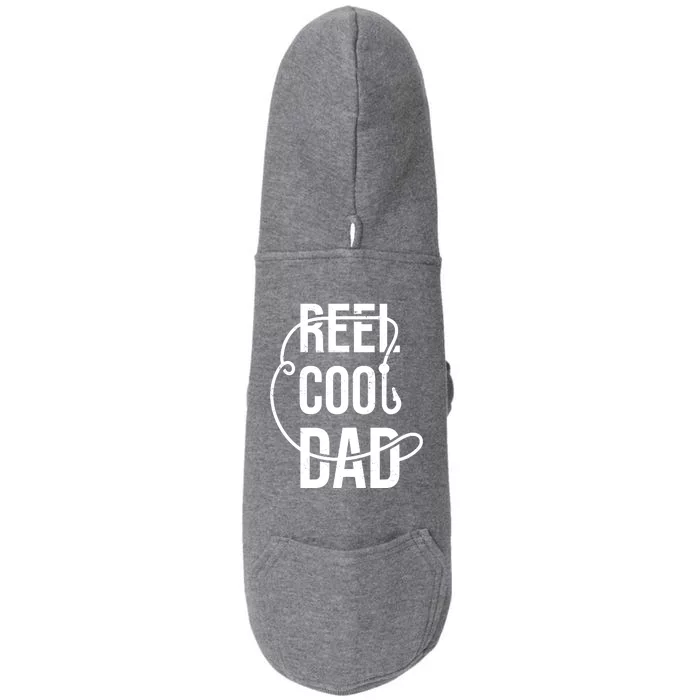 Reel Cool Dad Fishing Lover Gift Doggie 3-End Fleece Hoodie