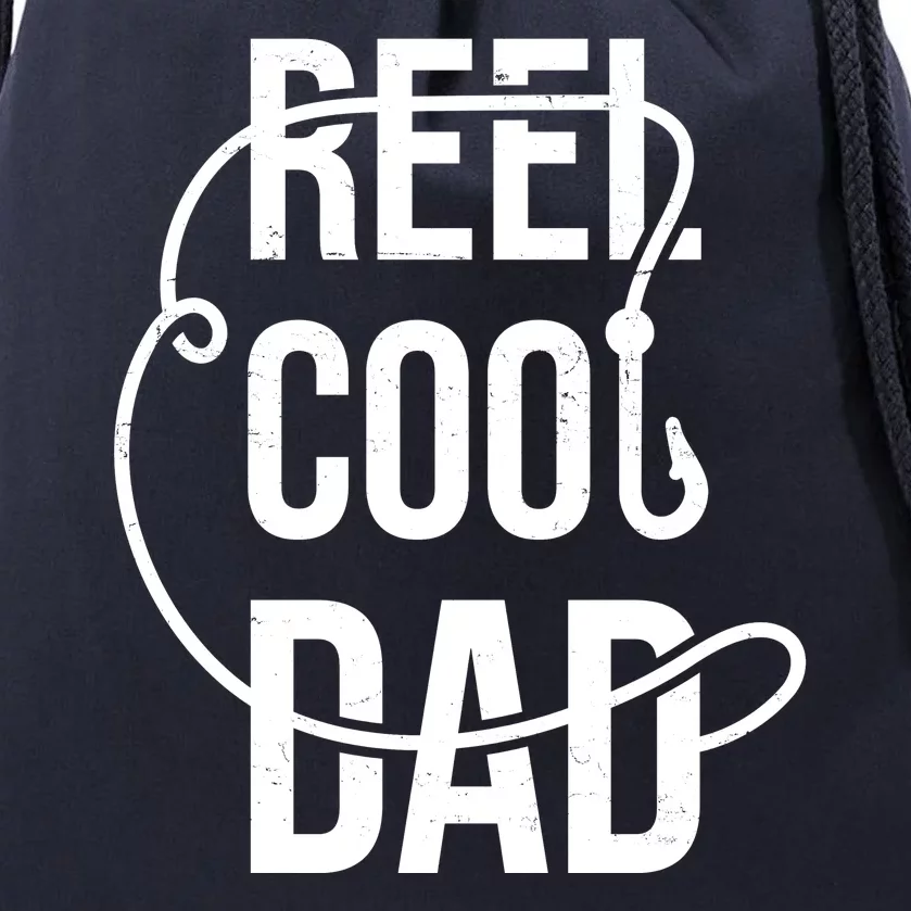 Reel Cool Dad Fishing Lover Gift Drawstring Bag