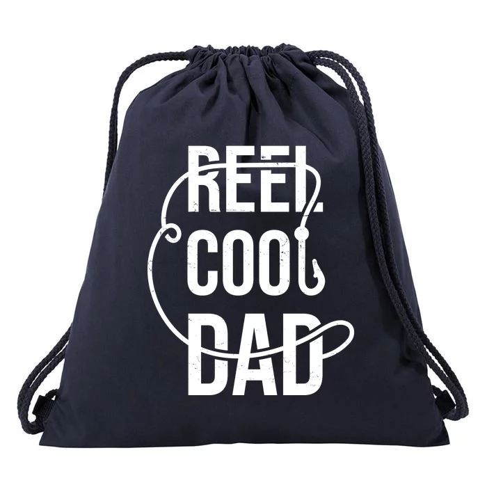 Reel Cool Dad Fishing Lover Gift Drawstring Bag