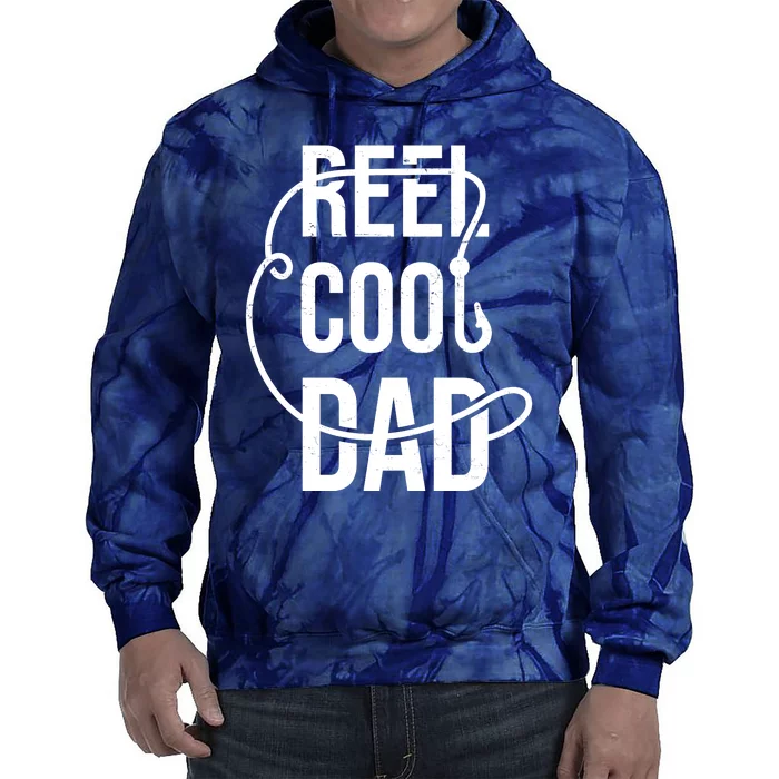 Reel Cool Dad Fishing Lover Gift Tie Dye Hoodie