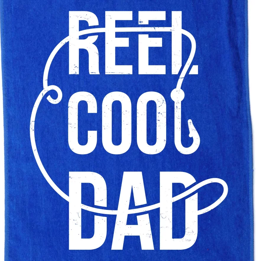 Reel Cool Dad Fishing Lover Gift Platinum Collection Golf Towel