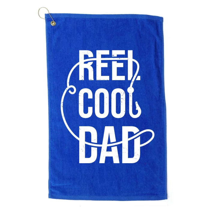 Reel Cool Dad Fishing Lover Gift Platinum Collection Golf Towel