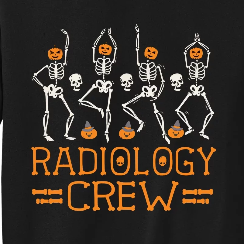 Radiology Crew Dancing Skeleton Pumpkin Funny Halloween Sweatshirt