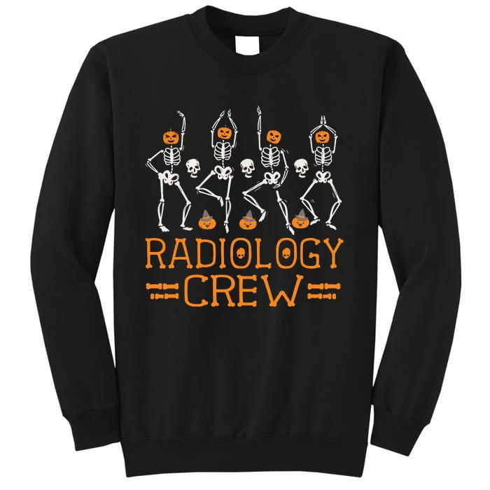 Radiology Crew Dancing Skeleton Pumpkin Funny Halloween Sweatshirt