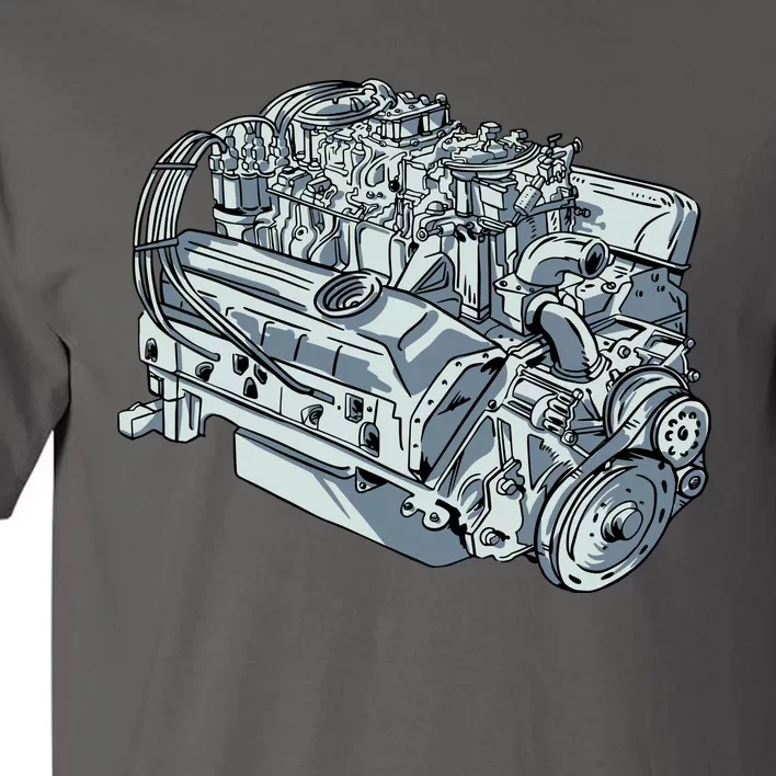 Realistic Car Engine Tall T-Shirt