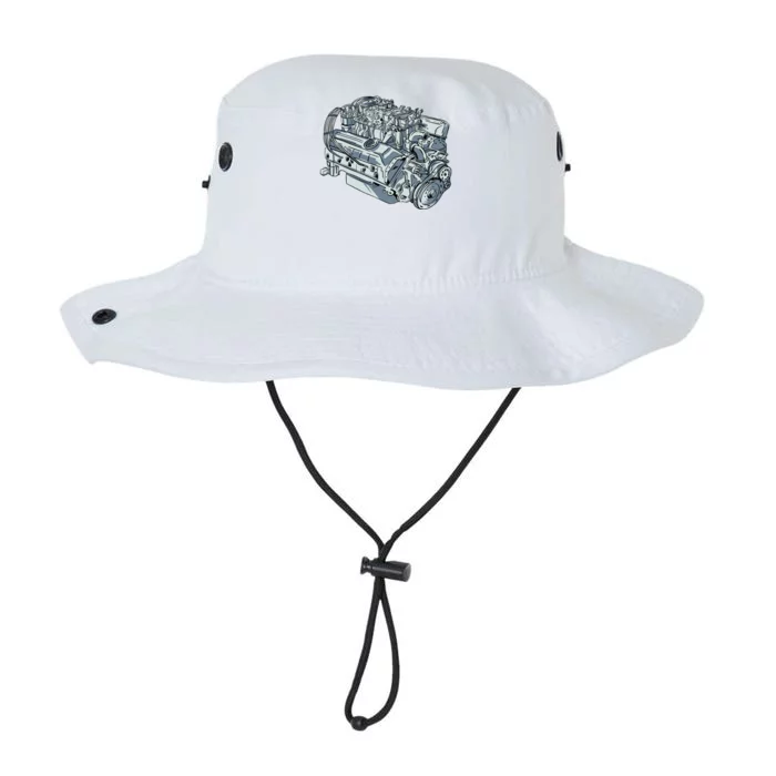 Realistic Car Engine Legacy Cool Fit Booney Bucket Hat