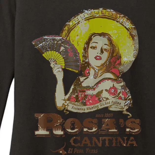 Rosas Cantina El Paso Texas Womens CVC Long Sleeve Shirt