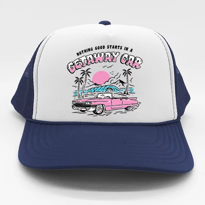 Retro Car Enthusiast Classic Design Trucker Hat