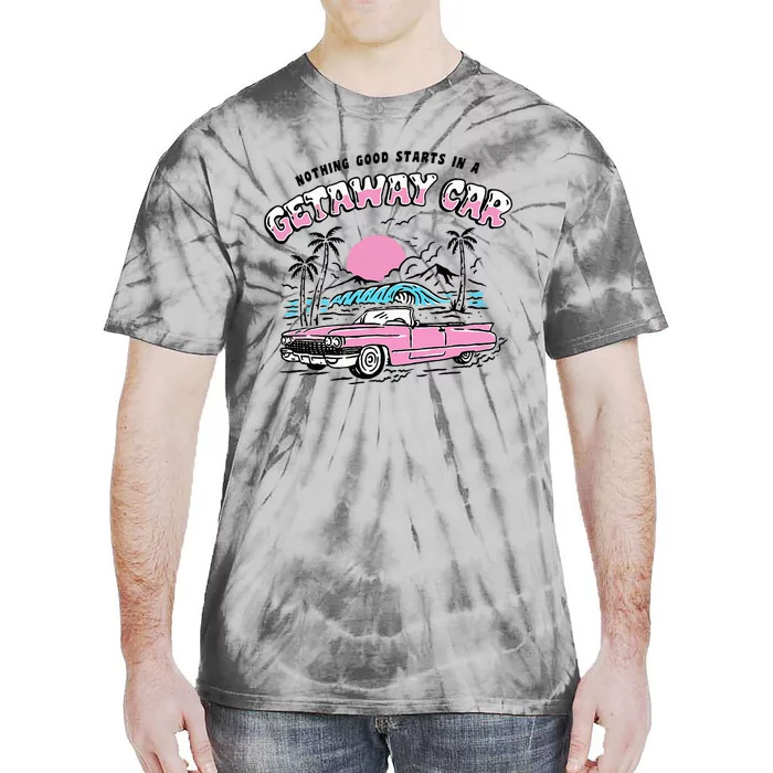 Retro Car Enthusiast Classic Design Tie-Dye T-Shirt