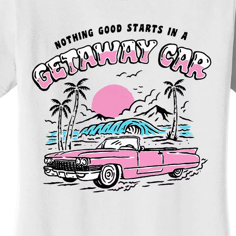 Retro Car Enthusiast Classic Design Women's T-Shirt