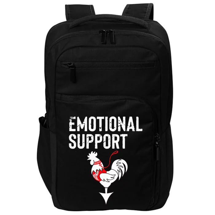 Retro Chicken Emotional Support Cock Impact Tech Backpack