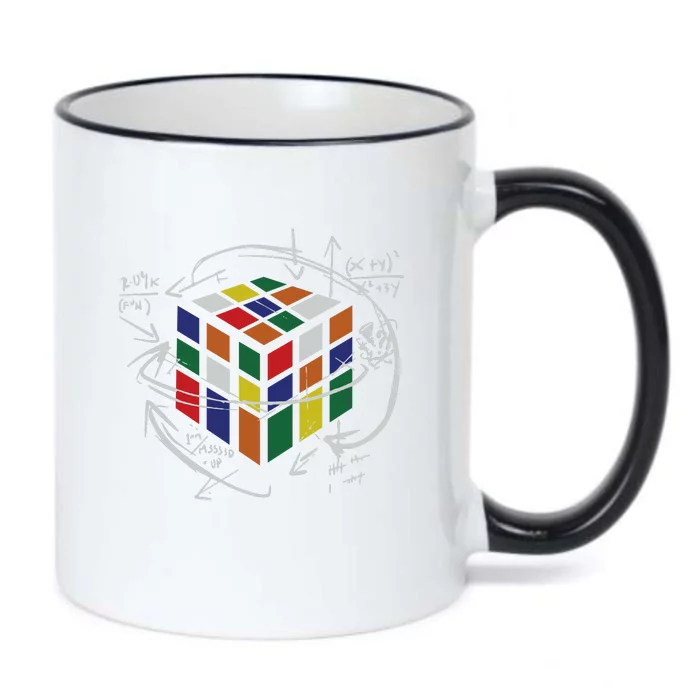 Rubix's Cube EQUATION Funny Black Color Changing Mug