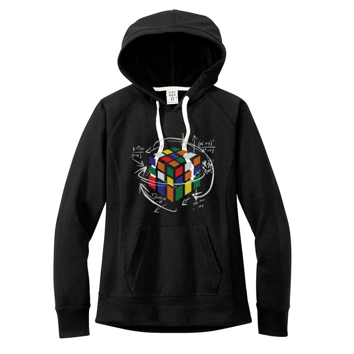 Rubix's Cube EQUATION Funny Women's Fleece Hoodie