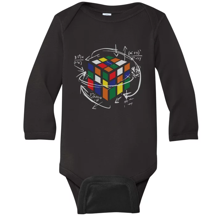 Rubix's Cube EQUATION Funny Baby Long Sleeve Bodysuit