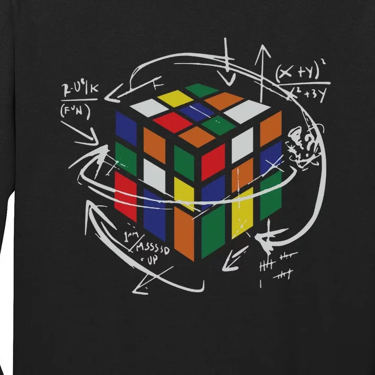 Rubix's Cube EQUATION Funny Tall Long Sleeve T-Shirt