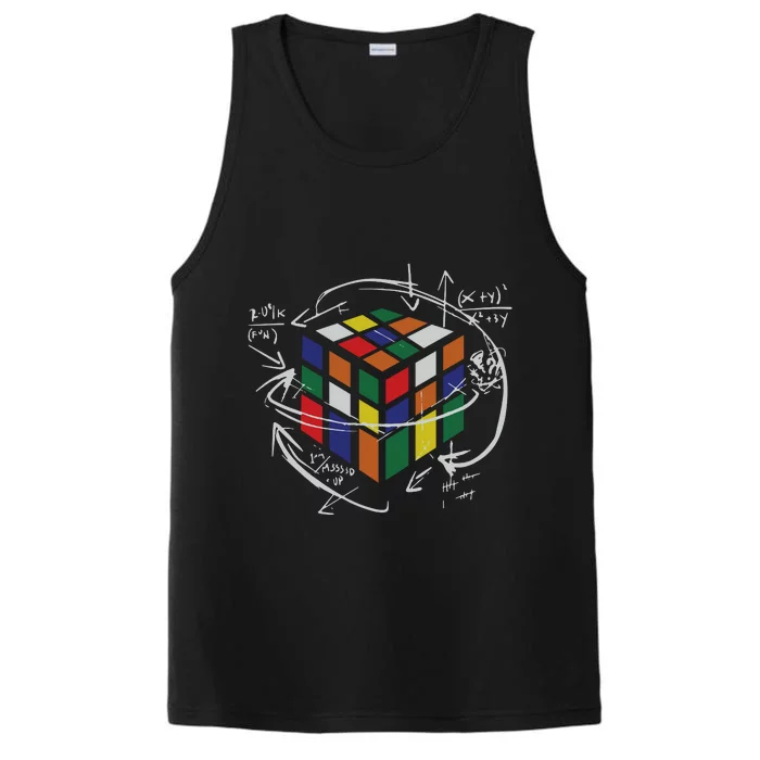 Rubix's Cube EQUATION Funny Performance Tank